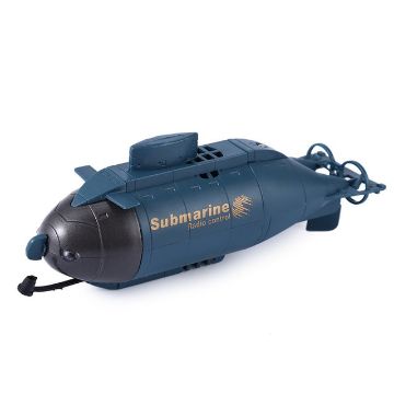 Blue Rechargeable Mini 6-Channel Remote Submarine - 1