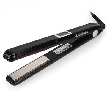 RUCHA EU Plug Ultrasonic Infrared Hair Care Iron Straightener Black - 1