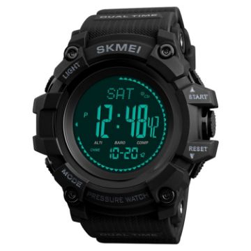 SKMEI 1358 Outdoor Sports Digital Watch: Compass, Barometer, Pedometer - 1