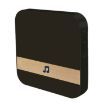 B10 52 Chimes 110dB Doorbell Receiver, EU Plug, AC 90-260V, Black - 2