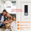 B10 52 Chimes 110dB Doorbell Receiver, EU Plug, AC 90-260V, Black - 5