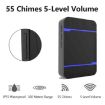 110dB IP55 Waterproof WiFi Doorbell Receiver with Night Light (White) - 3
