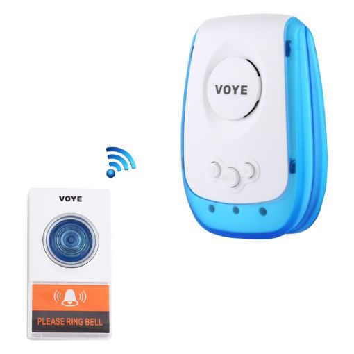 VOYE V009A Wireless Doorbell, 38 Sounds, Remote Control, US Plug, White - 1