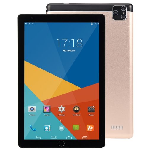 BDF P8 Tablet: 8" 3G, 2GB+32GB, Android 9, Dual SIM, Gold, EU Plug - 1