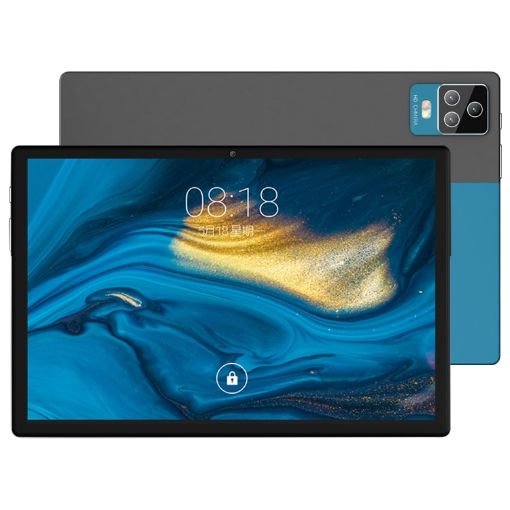 BDF P70 10.1" 4G LTE Tablet, 8GB+128GB, Android 12, Dual SIM, Blue - 1