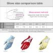 PGM Golf Non-Slip PU Leather Gloves for Women, Blue, Size 18 - 4