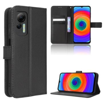 Ulefone Note 14 Black Leather Phone Case with Diamond Texture - 1