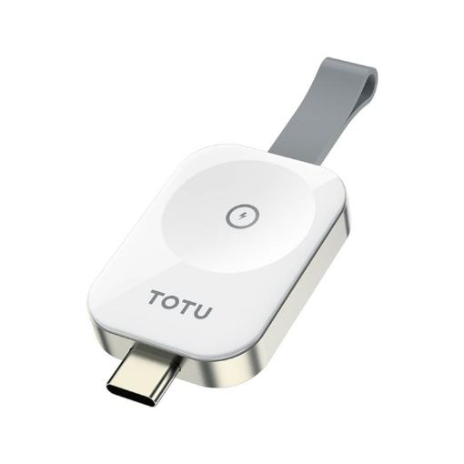 TOTUDESIGN Wireless Magnetic Charger for Apple Watch, USB-C, White - 1