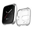 Fitbit Versa Lite Transparent Red Silicone Protective Case - 3