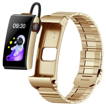 M6 Gold Smart Watch with Earphones & Bluetooth Call, IP68 Waterproof - 1