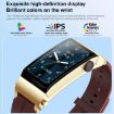 M6 Gold Smart Watch with Earphones & Bluetooth Call, IP68 Waterproof - 6