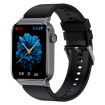 T50 1.85" Black Smart Watch, IP67 Waterproof, Voice & Health Monitor - 1