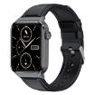 T50 1.85" Black Leather Band Smart Watch IP67 Waterproof - 1
