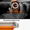 S800 Ultra Max Smart Watch 1.96" TFT, Heart/BP Monitoring (Orange) - 5