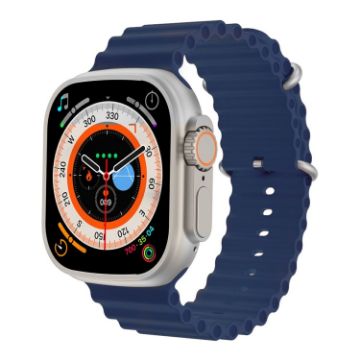 S800 Ultra Max Smart Watch, 1.96" TFT, Heart Rate/Pressure, Blue - 1