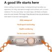 S800 Ultra Max Smart Watch, 1.96" TFT, Heart Rate/Pressure, Blue - 6