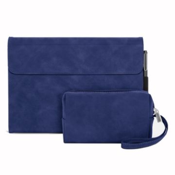 Surface Pro 8 Sheepskin Shockproof Case with Power Bag (Blue) - 1