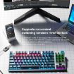 AULA F3001 RGB 87 Keys Wired/Wireless/Bluetooth Gaming Keyboard - 5