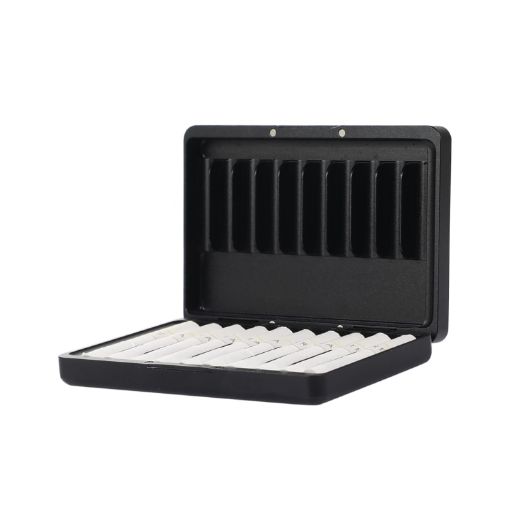 IQOS Aluminum Alloy Dust-proof Cigarette Case, 20pcs Capacity, Black - 1