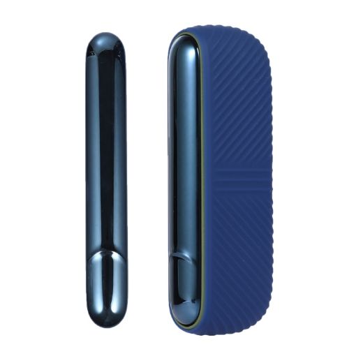 IQOS ILUMA Navy Blue Silicone Case with Charging Compartment Cover - 1