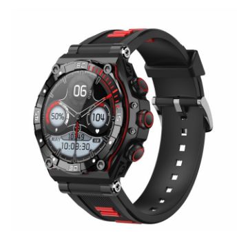 CT18 Red Smart Watch 1.43" AMOLED, Bluetooth Call, Blood Oxygen Sensor - 1