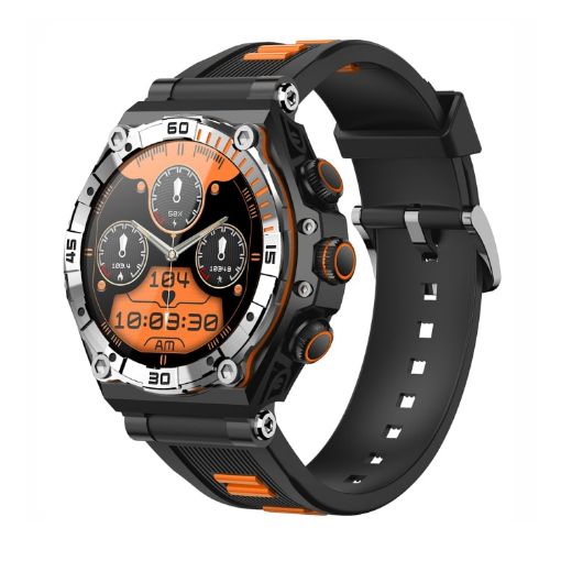 CT18 Smart Watch 1.43" AMOLED, Bluetooth Call, Blood Oxygen, Orange - 1