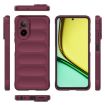 Realme C67 4G Magic Shield TPU + Flannel Case (Wine Red) - 3