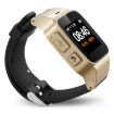 D99+ 1.22" HD GPS Smartwatch for Elderly, Waterproof, Champagne Gold - 3