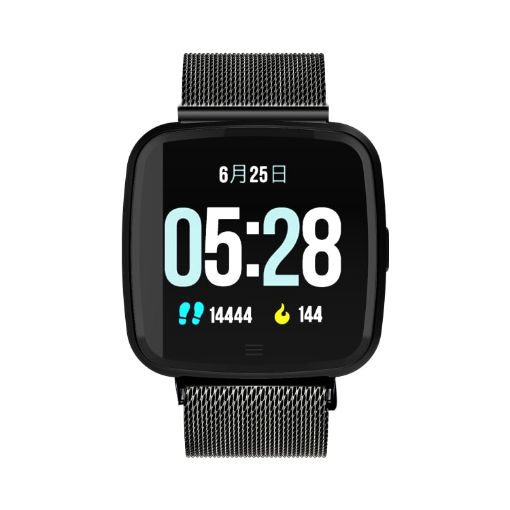 DTNO.1 G12 Smart Bracelet, 1.3" OLED, IP67, Steel Band (Black) - 1