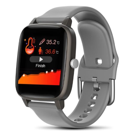 T98 Smart Watch: 1.4" Screen, IP67, Temp, Heart Rate, BP Monitor - 1
