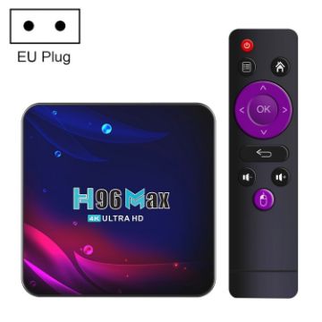 H96 Max V11 4K TV BOX Android 11, Quad-Core, 4GB/64GB, WiFi, EU Plug - 1
