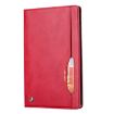 Samsung Galaxy Tab S7 FE/S7 Lite Leather Case, Red, Card Slots - 3