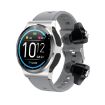 GT69 Smart Watch: 1.3" IPS, IP67, Bluetooth Earphone, Silver Black - 1