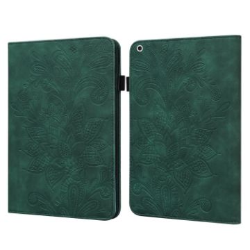 Green Lace Flower Embossed Flip Case for iPad Pro 10.5/10.2 - 1