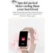 ZX19 Women Smart Watch, 1.45" HD, Bluetooth 5.0, IP68, Gold Strap - 5