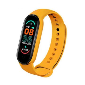 M7 Sports Smart Bracelet: Heart Rate, Sleep Monitoring, Yellow - 1