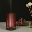 200ml Dark Brown Wood Diffuser & Humidifier, Forest Pattern, US Plug - 3