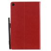 Samsung Galaxy Tab A9.7 T550 Leather Case, Red, Shockproof Flip Cover - 3