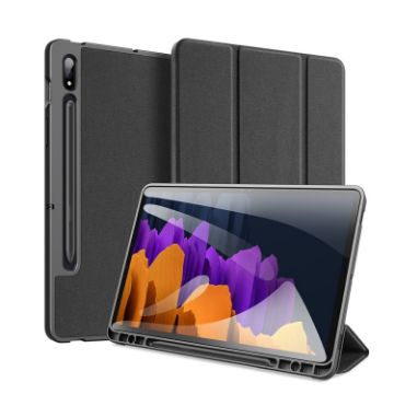 Samsung Galaxy Tab S7+ 12.4" DUX DUCIS Leather Case with Holder - 1