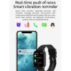 MT28 1.54" Smart Watch, Heart Rate/BP Monitor, IP67 Waterproof (White) - 4
