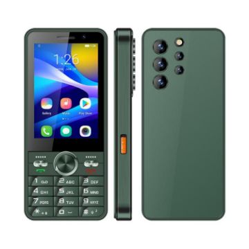 UNIWA XS24 Keypad Phone, 2GB+16GB, 3.5" Android, 4G, Green - 1