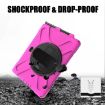 Rose Red Shockproof Case for Galaxy Tab Active Pro/4/5 with Strap - 3