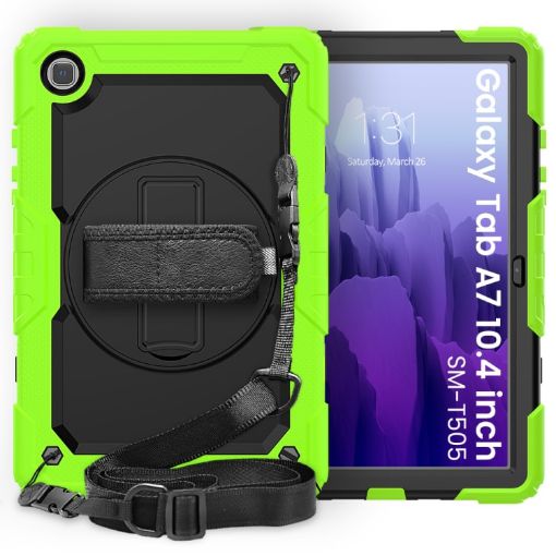 Shockproof Case for Galaxy Tab A7 2020 with Holder & Strap - 1