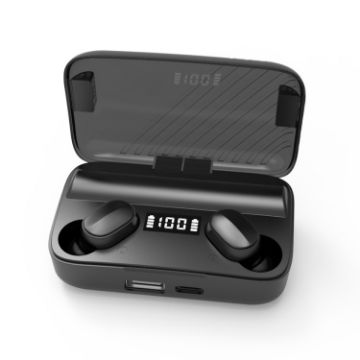 A9 TWS Bluetooth Earphones: Noise Cancelling, LED Display, Touch - 1
