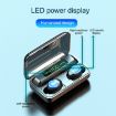 F9-9 TWS CVC8.0 Bluetooth Earphones with LED Display (Yellow) - 3