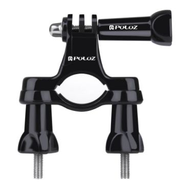 PULUZ Universal Handlebar Mount for GoPro, Insta360, DJI - Black - 1