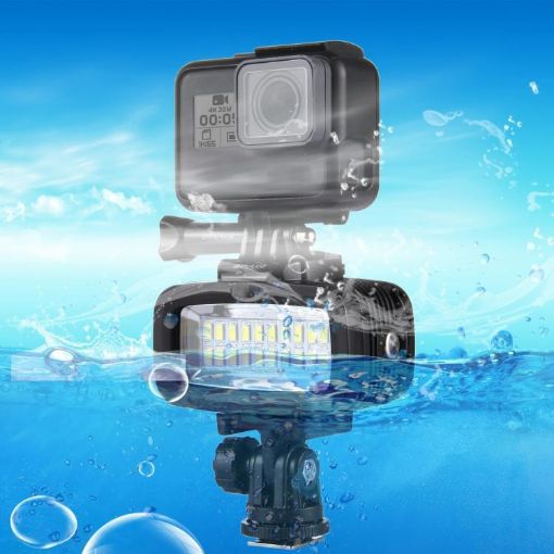PULUZ IPX8 Waterproof 20 LEDs Studio Light for GoPro HERO Cameras - 1