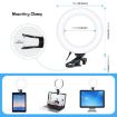 PULUZ 6.2" Ring Light, 3-Mode USB LED with Clip for Vlogging (Black) - 2