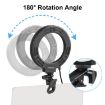 PULUZ 6.2" Ring Light, 3-Mode USB LED with Clip for Vlogging (Black) - 3