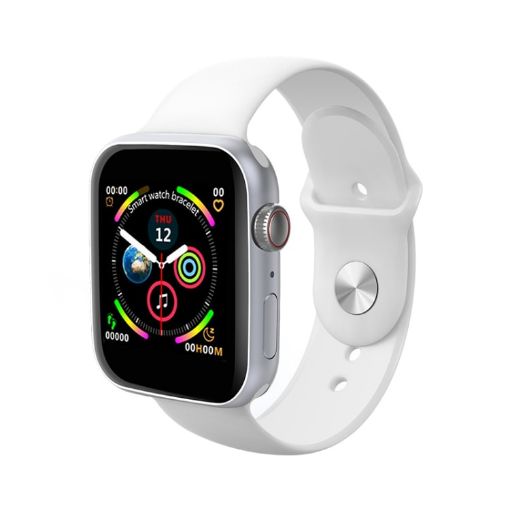 LD5 Smart Watch: 1.54" Screen, IP67 Waterproof, Bluetooth, White - 1